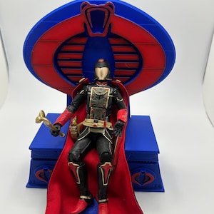 GI Joe Cobra Throne Blue Classified 1:12 Scale 3D Printed