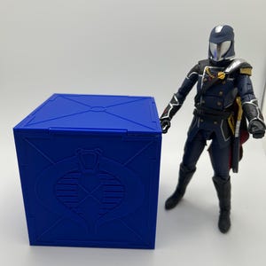 GI Joe Cobra Classified Scale Storage Cube 3D Print