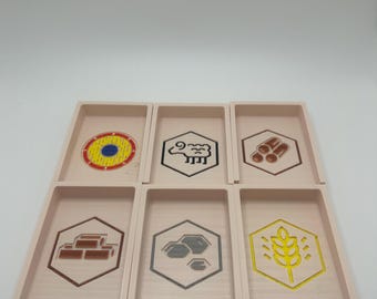 Catan Card Trays 3D Print - Base Game Custom Made
