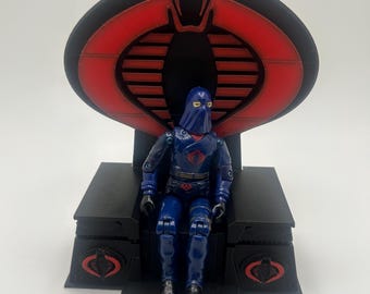 GI Joe Cobra Throne BLACK ARAH 1:18 Scale 3D Printed