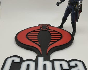 GI Joe Cobra Logo Classified Scale 3D Printed
