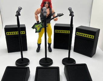 Cold Slither Amplifier/Microphones/Floor Monitors 1:12 Scale 3D Print- 3 of Each