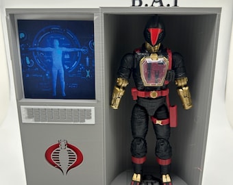 GI Joe COBRA B.A.T. Station 1:12 Classified Scale 3D Printed