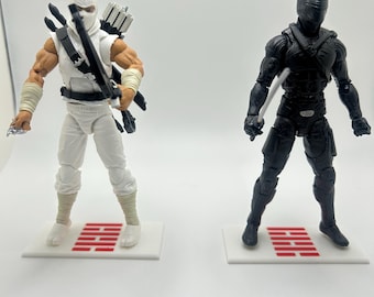 GI Joe ARASHIKAGE Classified Scale Action Figure Stands 3D Printed!
