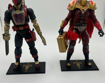 GI Joe IRON GRENADIERS Classified 1:12 Scale Action Figure Stands 3D Printed!