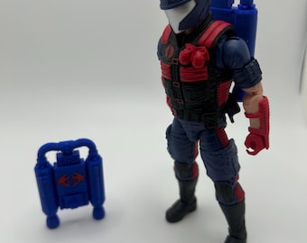 GI Joe Cobra Jump Pak Blue Classified 1:12 Scale 3D Print