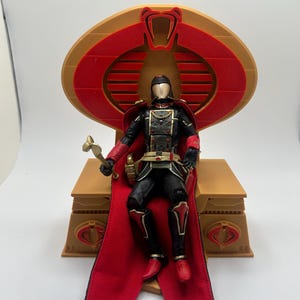 GI Joe Cobra Throne Gold Classified 1:12 Scale 3D Printed