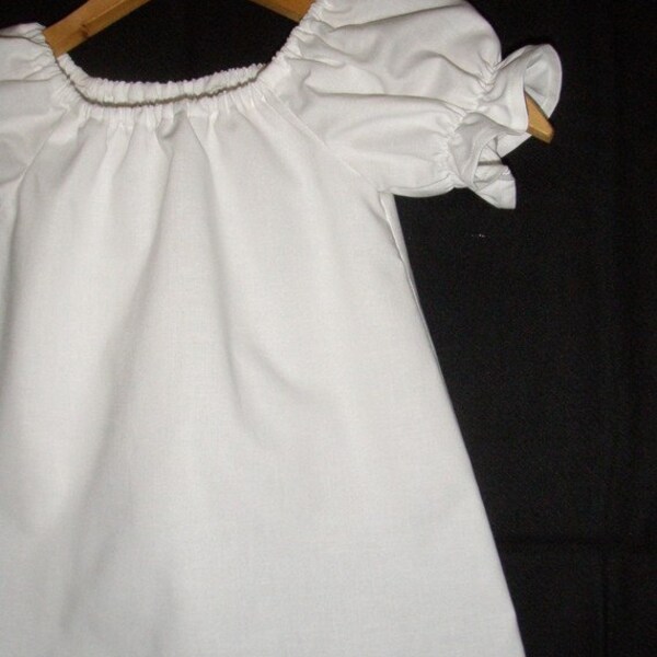 peasant tunic top size 7 or 8  short sleeve ASSORTED COLORS