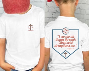 Christian Baseball digital PNG, Instant download, Christian athlete, Baseball shirt, Philippians 4:13, Scripture PNG file, Bible verse
