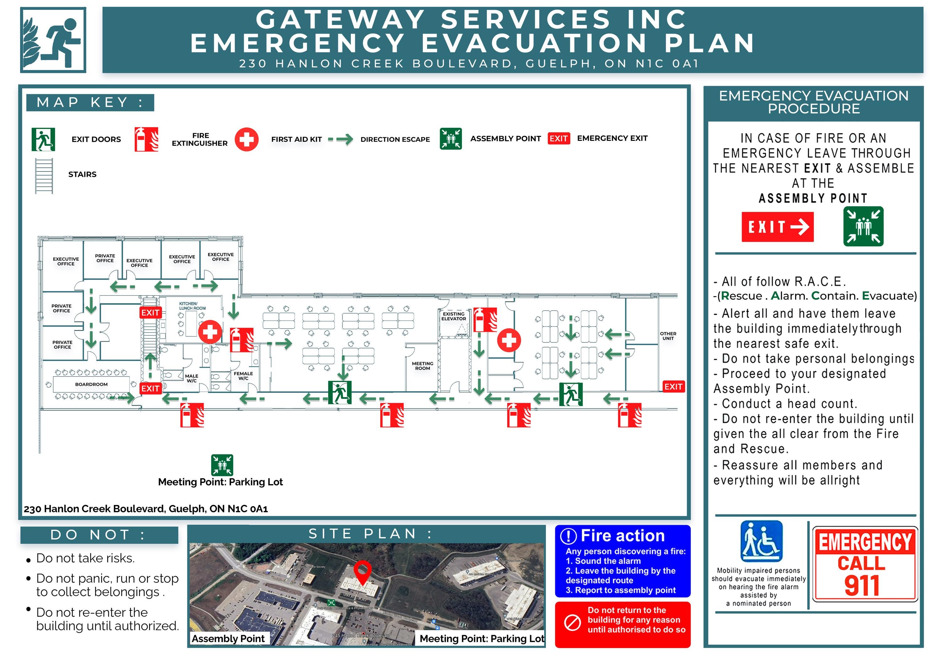 Printable Fire Emergency Evacuation Plan for Your Airbnb Stay Safe With