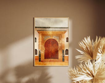 Moroccan Door Print: Boho Home Decor (Instant Download)