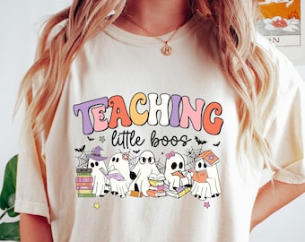 Teacher Halloween Shirt, Teacher Halloween Sweatshirt, Teach Halloween T Shirt, Cute Teacher Gift, Halloween Teacher Gifts, Teacher Tee