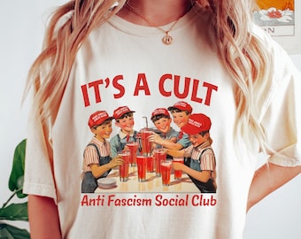 Retro Comfort You're In A Cult Shirt, FDT T-shirt, Funny Anti-Trump Gift, Pro-Democrat Shirt, Equal Rights Shirt, Trump Hater Sweatshirt