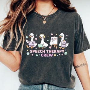 Just A Speech Therapy Goose Shirt, Comfort Speech Therapy Tshirt, Speech Therapist Sweatshirt, Speech Language Pathologist Gift