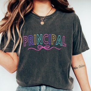 Comfort Principal T Shirt, Teacher&#39;s Day Gift, Gift For Principal, Teacher Appreciation Shirt, Best Teacher Shirt, Back To School Shirt