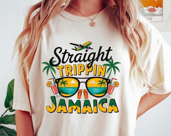 Vacation Jamaica Shirt, Straight Trippin T Shirt, Straight Trippin Jamaica Shirt, Jamaica Girls Trip Tee, Jamaica Birthday Gift, Family Trip