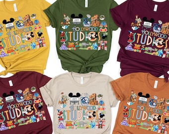Hollywood Studios-resa-tröja, Disney Hollywood Studios-t-shirt, rolig Hollywood Studio-tröja, Disney-familjesemestertröja, söt Disneyworld-outfit