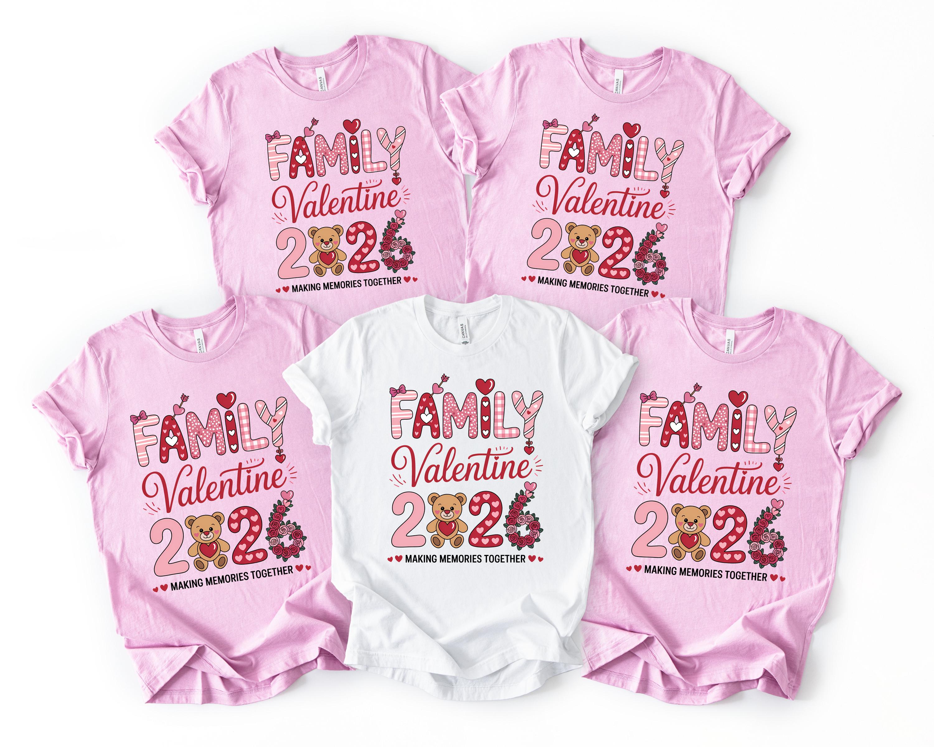 Family Valentine 2026 Matching Shirts, Custom Holiday Group Gift
