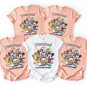 Disneyland 2026 personlig skjorta, Disneyland t-shirts, Disney semester t-shirts, Disney parkläder, Disney kläder, Disney 2026 familjetoppar bild 2