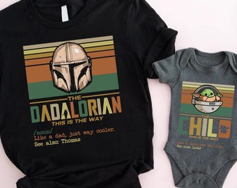 Chemises assorties Disney pour la fête des pères, t-shirts personnalisés pour papa et bébé Space Warrior, cadeau fête des pères, haut cadeau père et fils