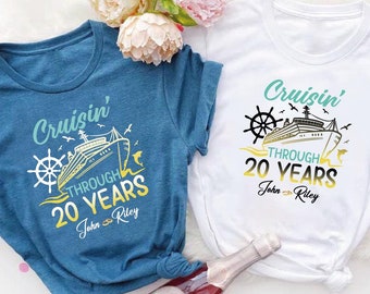 Personalized Cruise Shirts: Anniversary Couples Matching Gift