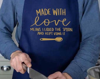 Funny Cooking Lover Apron,Chef Apron With Pockets, Cooking Lover Gift