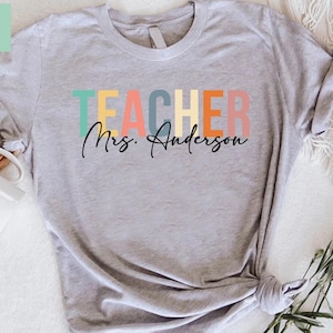 Personalized Teacher Shirt: Custom Name Team Tee, Teacher Appreciation Gift