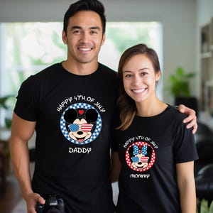 Happy 4th Of July Disney Shirt,Disney Family Matching TShirts,Patriotic Mickey And Minnie Shirts,Disneyland 4th Of July Tee,Independence Day