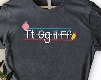 Alphabet Teacher T-Shirt: Back To School Outfit