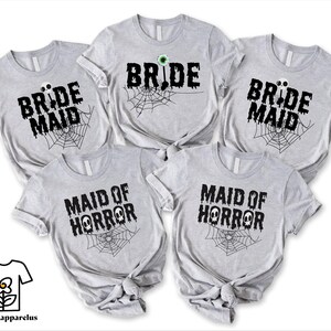 Spooky Bride Shirt: Halloween Bachelorette Party Matching Tees