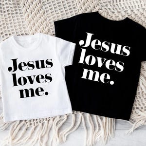 Jesus Loves Me Shirt: Christian Kids Tee, Faith Shirt
