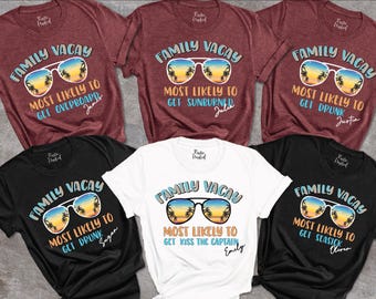 Custom Family Vacation Shirts: Matching Summer Holiday Tees
