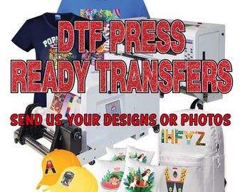 Custom DTF Transfers: Full Color Heat Transfer, Ready to Press