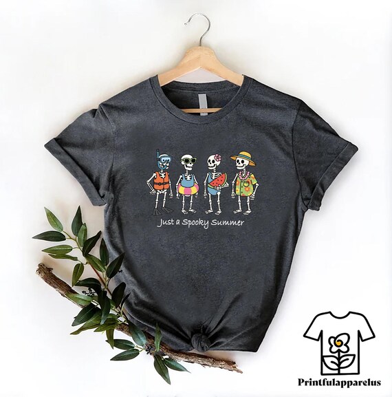 Spooky Summer Skeletons Shirt,Summerween TShirt,Halloween In July Tee,Summer Halloween Shirt,Funny Halloween Beach Shirt,Halloween Vibes