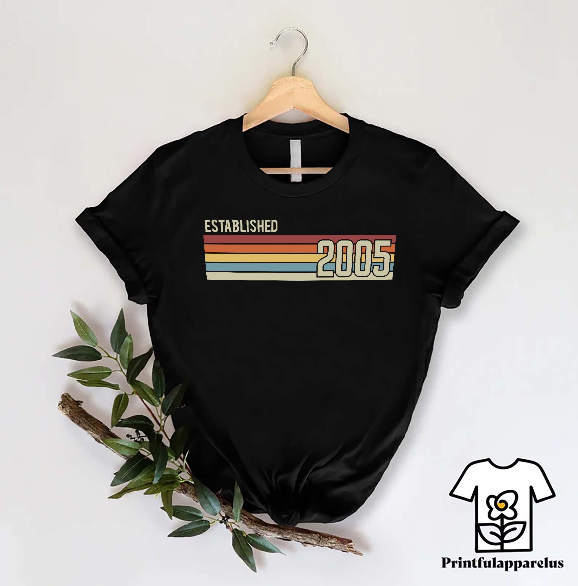 T-Shirt Vintage AC/DC Dos Noir 2005 - Classique Rock Band Tee Taille M - Occasion Très Bon État