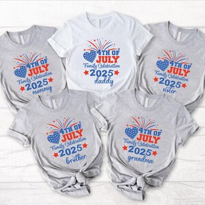 Custom 4th of July Family Matching Shirts: Independence Day Tees