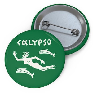 Calypso Ship Flag replica pin badge - Jacques Cousteau Homage -  Sea and Ocean Explorers