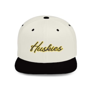 Huskies Snapback Hat - Emroidery, Husky Fans, Husky Hat, Washington, Classic Design, UW Apparel