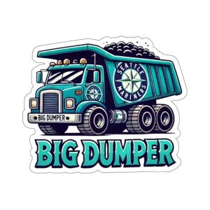 Cal Raleigh Big Dumper Sticker: Mariners Baseball Fan Decal