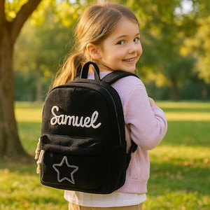 Custom Name Toddler Backpack, Personalized Preschool Bag, Embroidered Daycare Backpack for Kids, Back to School Gift