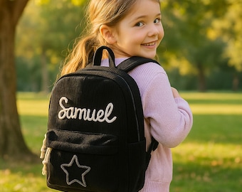 Custom Name Toddler Backpack, Personalized Preschool Bag, Embroidered Daycare Backpack for Kids, Back to School Gift