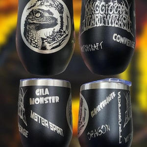 Petrodragonic apocalypse 12 oz wine/coffee tumblers | King Gizzard and the Lizard Wizard | Music Gifts |