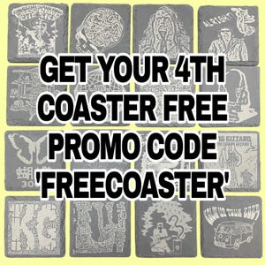 KGLW Slate Coasters | King Gizzard and the Lizard Wizard | Music Gifts | Trending