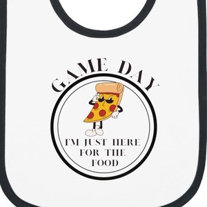 Game Day Baby Bib, Fun Baby Bib for Food Lovers, Superbowl party, Cute Baby Clothing, New Parent Gift, Baby Shower Gift, Superbowl Bib,