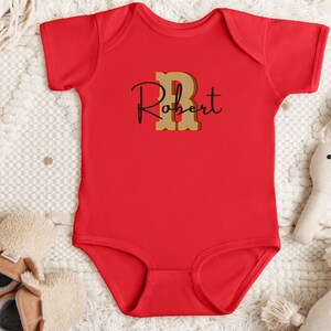Mono con nombre y letras de vaquero, camisa de vaquero personalizada, ropa de bebé campestre, mono de bebé personalizado, camisas para niños de granja, mono de vaquero, camisa de bebé del oeste