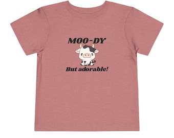Shirt Moo-Dy koe, shirt grappige koe, shirt westerse peuter, landkleding, print peuter koe, land kinderkleding, shirt boerderijdieren, shirt boerderij T