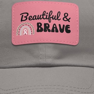 Breast Cancer Hat, Breast Cancer Awareness, Pink Ribbon Hat, Cancer Survivor Gift, Chemo Therapy Hat, Bald and Beautiful, October Awareness