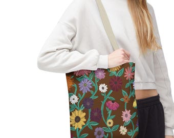 Surprise Song Flowers Tote, Taylor Floral Design, Piano Flowers Bag, Subtle Eras Accessories, Swift Fan Gift, Taylor Inspired, Acoustic Set