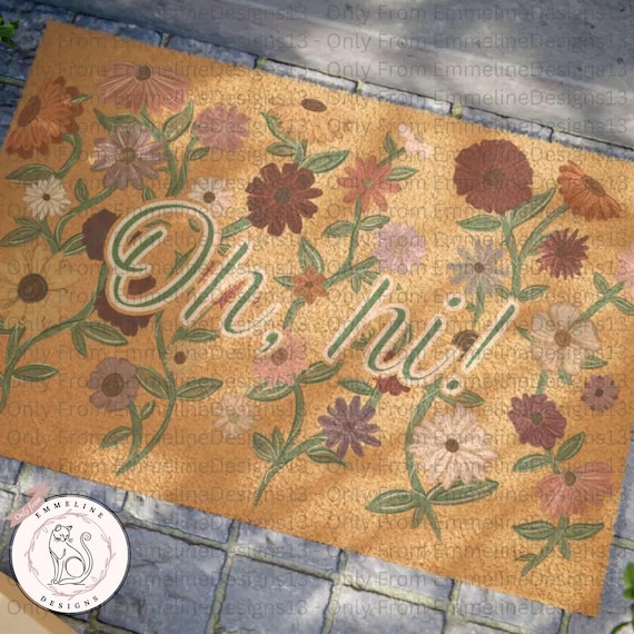 Oh Hi Eras Doormat – Floral Entry Rug Inspired by Tour Opening