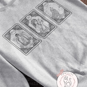 Sudadera con cuello redondo de La Profecía, Carta del Tarot de San Valentín, Camiseta inspirada en Taylor, Sudadera de El Poeta Torturado, Merchandising de Subtle Swift, Sudadera con cuello redondo de Carta del Tarot